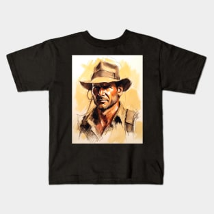 Indiana Jones Portrait Kids T-Shirt